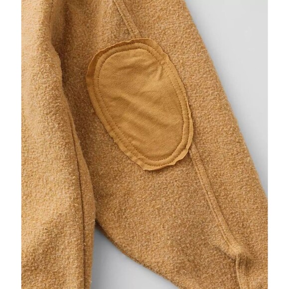 Buckle BKE Youth Girls Reverse Fleece Shacket with Elbow Patches Size Small - Picture 4 of 9